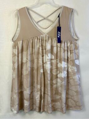 New Lily By Firmiana Sleeveless V Neck Womens Summer Tunic / XL